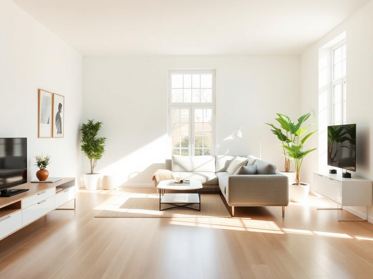 Freshly cleaned living room for Aurofresh home cleaning